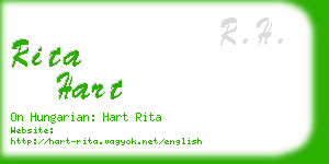 rita hart business card